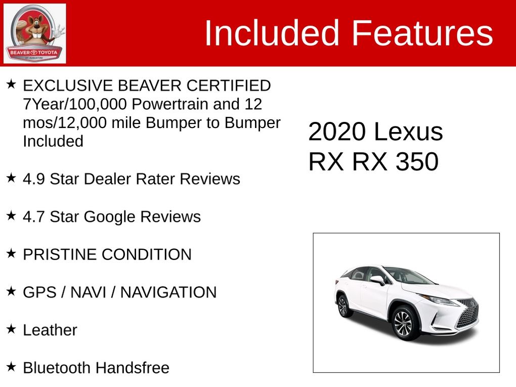 Used 2020 Lexus RX SUV