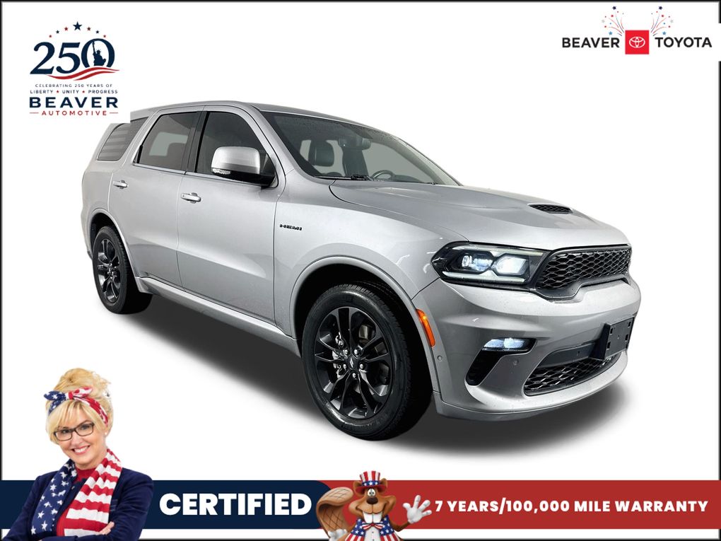 Silver (Billet Clearcoat) 2021 Dodge Durango SUV / Crossover All-Wheel Drive 8-Speed Automatic