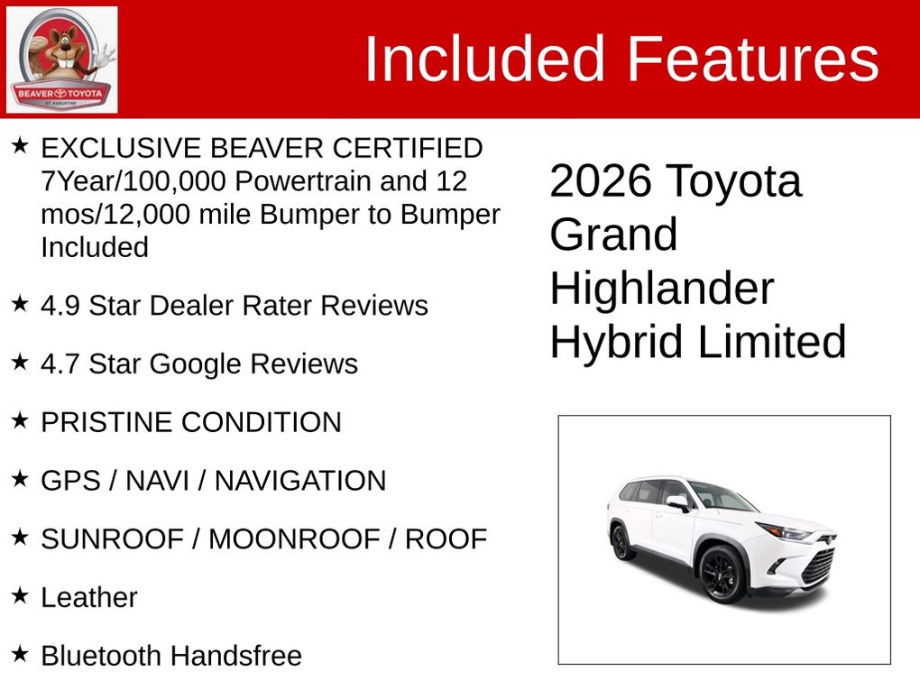 Used 2026 Toyota Grand Highlander Hybrid SUV