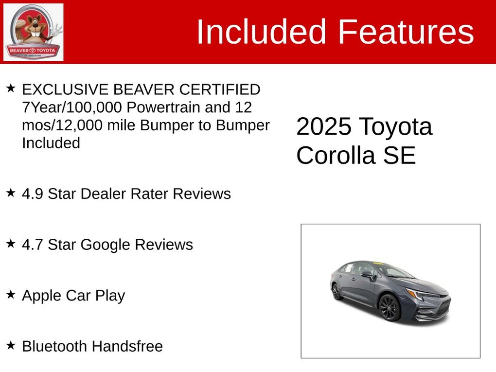 Used 2025 Toyota Corolla Sedan