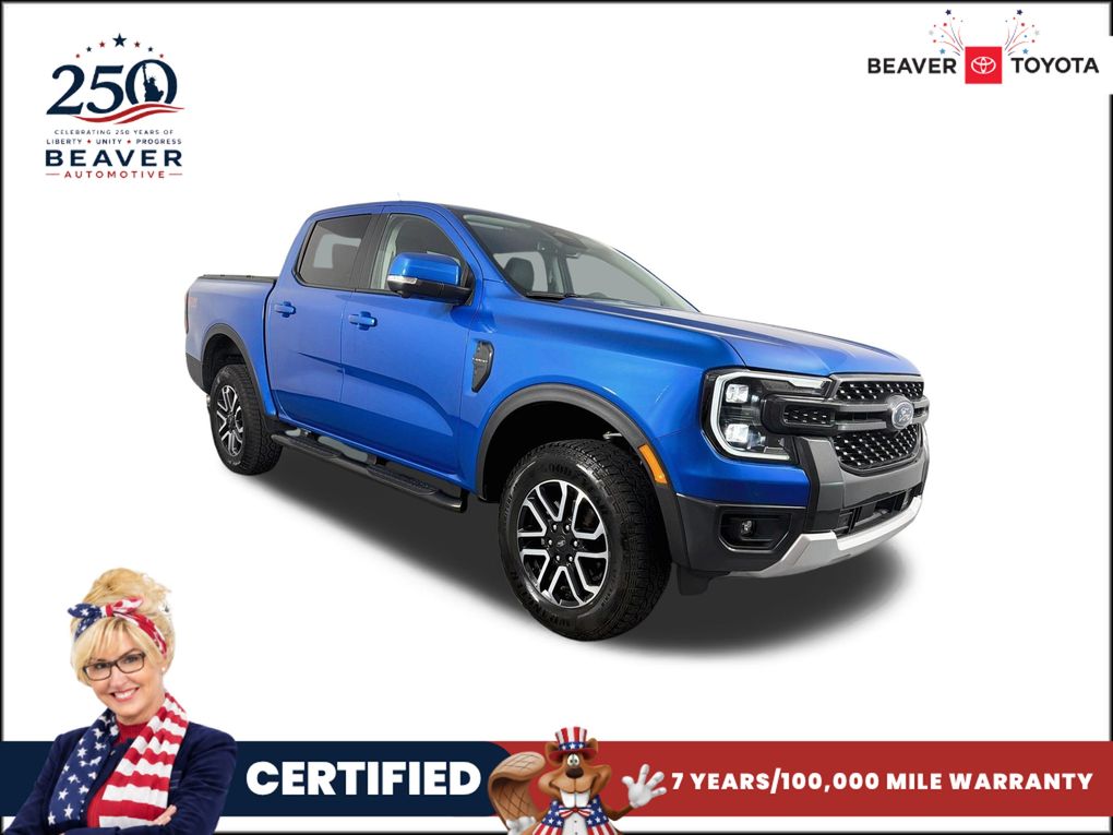 Velocity Blue Metallic 2025 Ford Ranger Pickup Truck Four-Wheel Drive Automatic