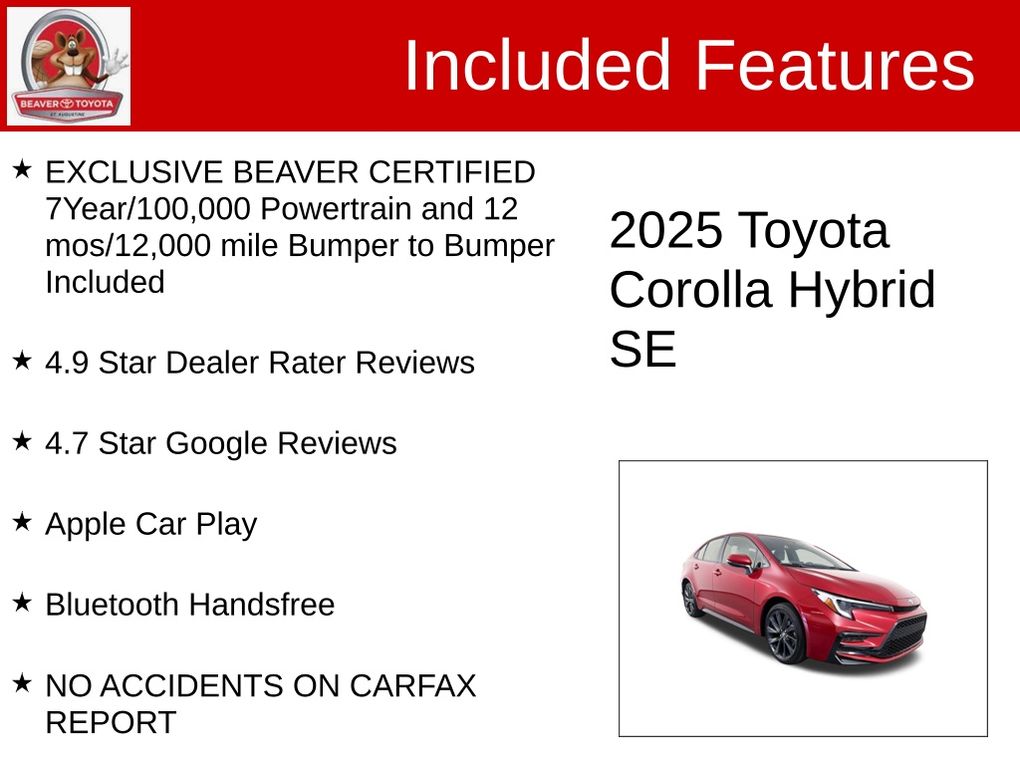Used 2025 Toyota Corolla Hybrid Sedan