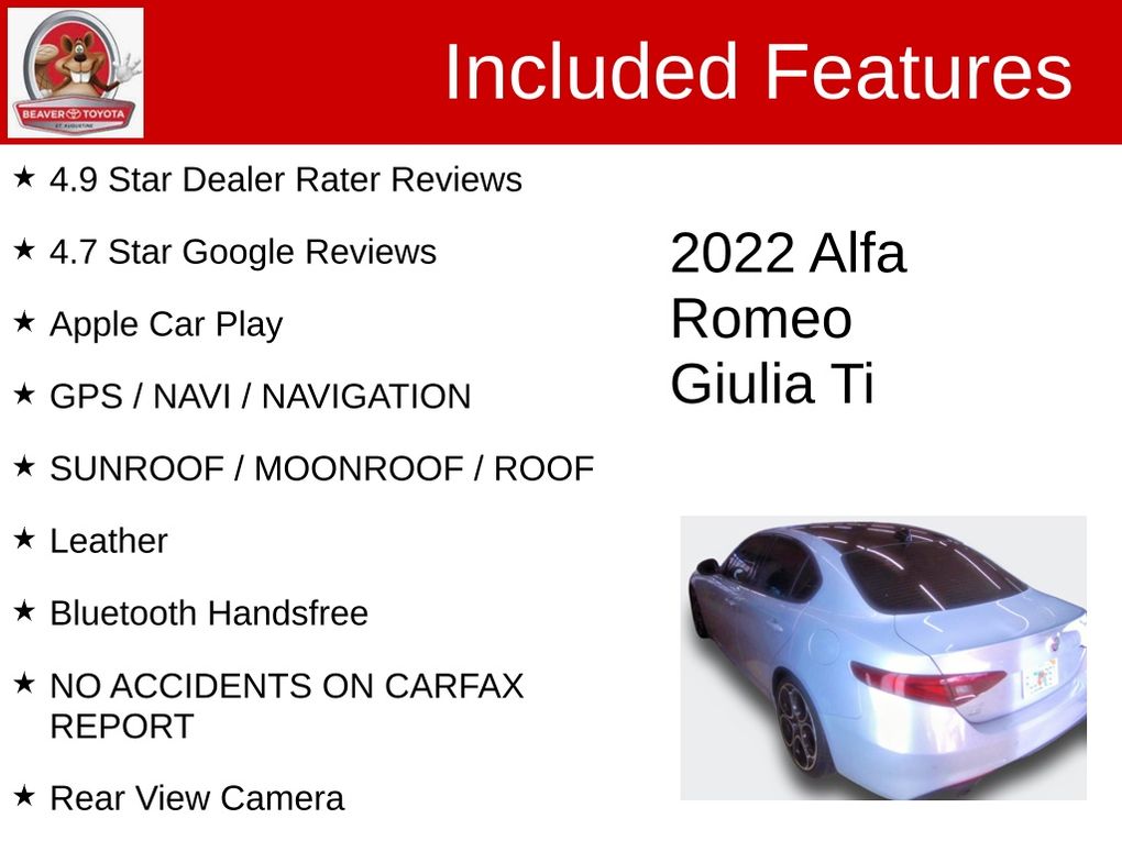 Used 2022 Alfa romeo Giulia Sedan