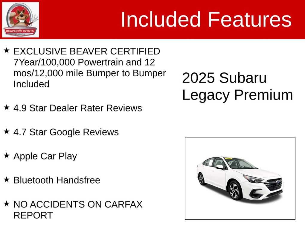 Used 2025 Subaru Legacy Sedan