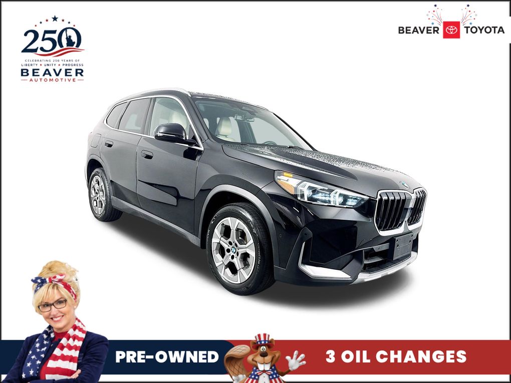 Jet Black 2023 BMW X1 SUV / Crossover All-Wheel Drive 7-Speed Automatic