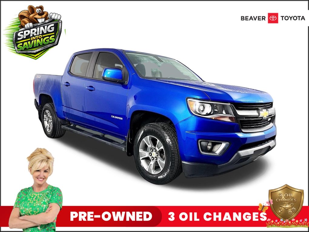 Kinetic Blue Metallic 2018 Chevrolet Colorado Z71 Crew Cab 4WD Pickup Truck Four-Wheel Drive 8-Speed Automatic