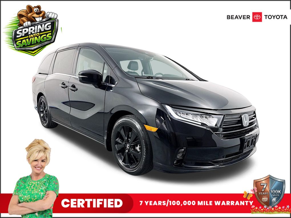 Crystal Black Pearl 2024 Honda Odyssey Sport FWD Minivan Front-Wheel Drive Automatic