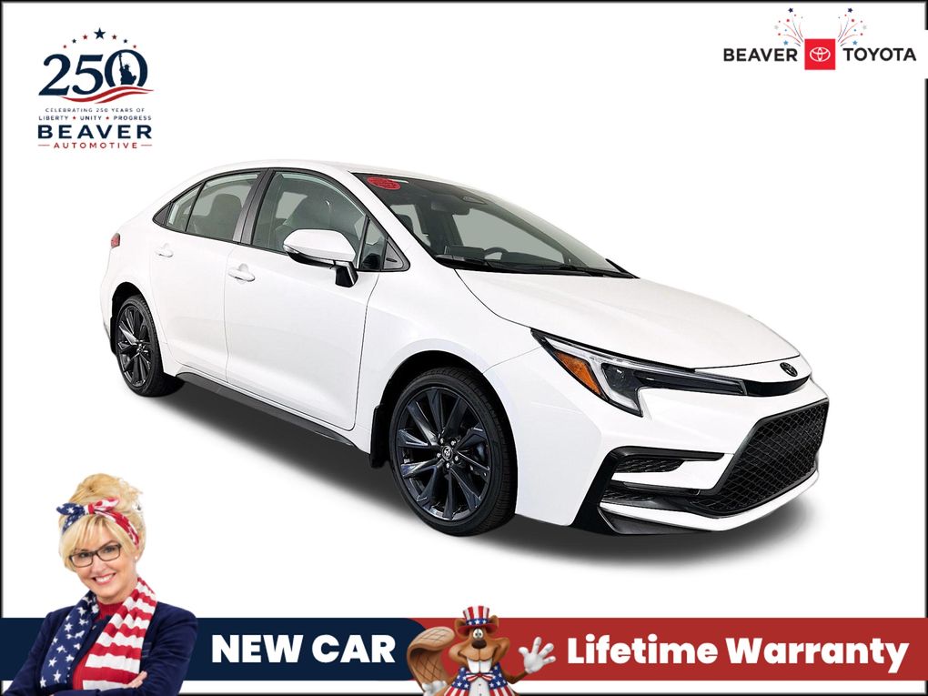 White (Wind Chill Pearl) 2026 Toyota Corolla Sedan Front-Wheel Drive Continuously Variable Transmission