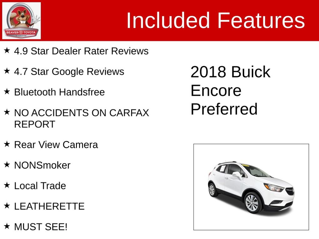 Used 2018 Buick Encore SUV