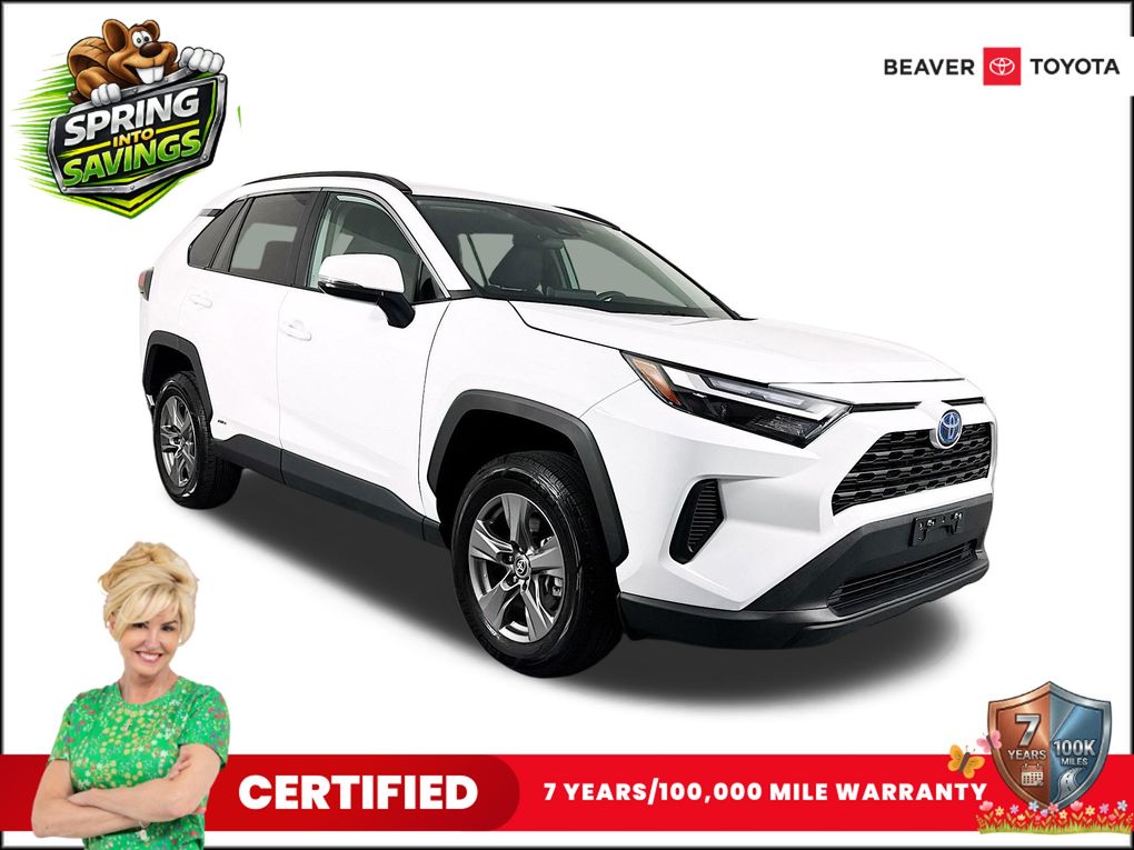 Ice Cap 2024 Toyota RAV4 Hybrid XLE AWD SUV / Crossover All-Wheel Drive Continuously Variable Transmission
