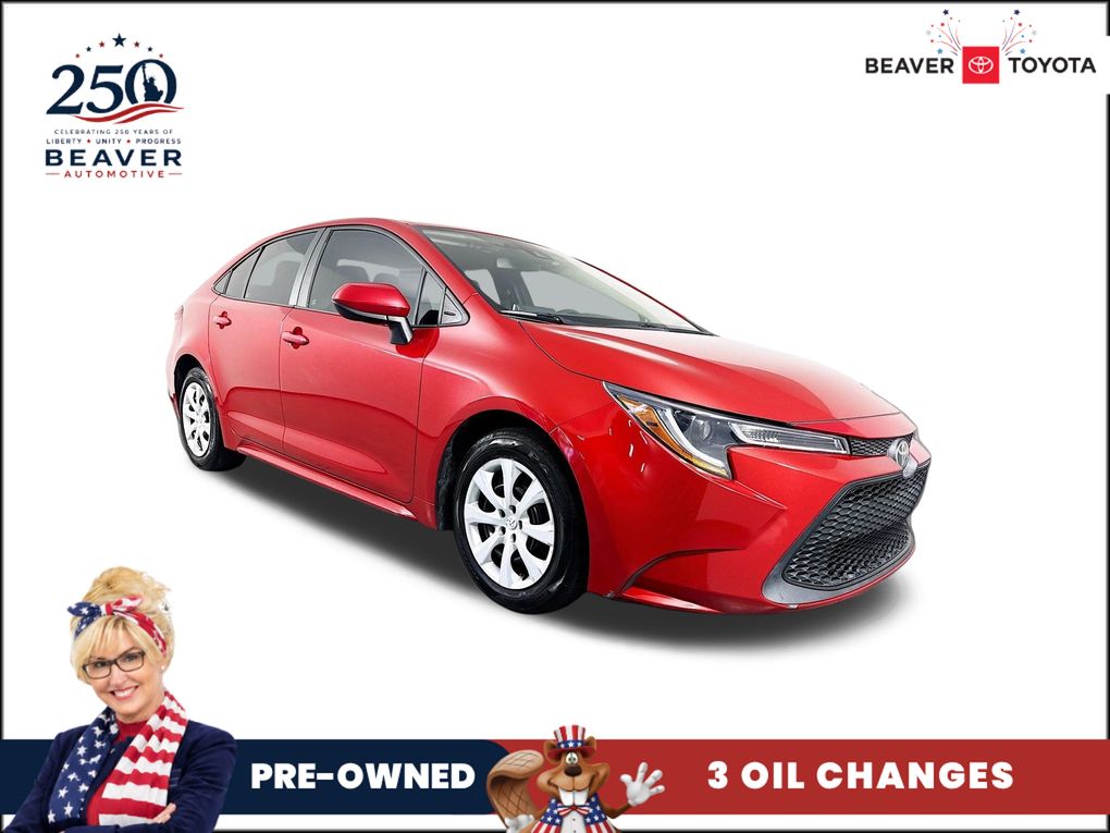 Barcelona Red Metallic 2021 Toyota Corolla Sedan Front-Wheel Drive Continuously Variable Transmission