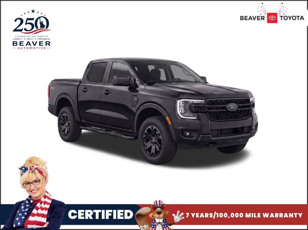 Shadow Black 2024 Ford Ranger Pickup Truck Four-Wheel Drive Automatic