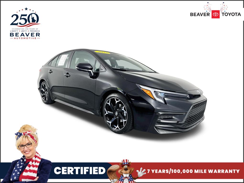 Midnight Black Metallic 2025 Toyota Corolla Sedan Front-Wheel Drive Continuously Variable Transmission