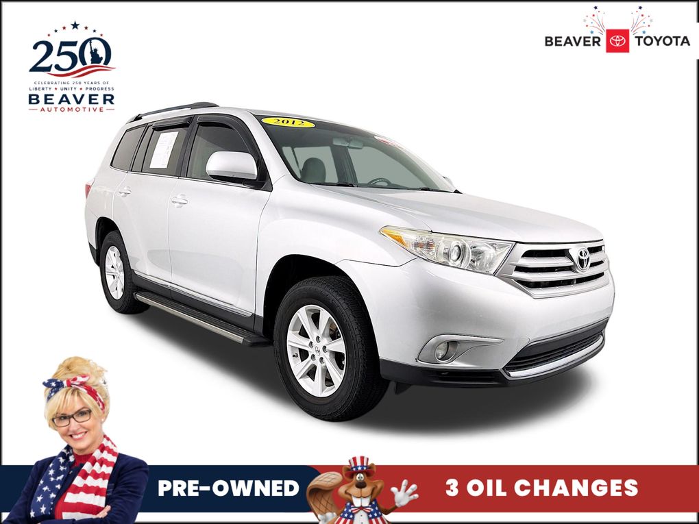 Classic Silver Metallic 2012 Toyota Highlander SUV / Crossover Front-Wheel Drive 5-Speed Automatic Overdrive