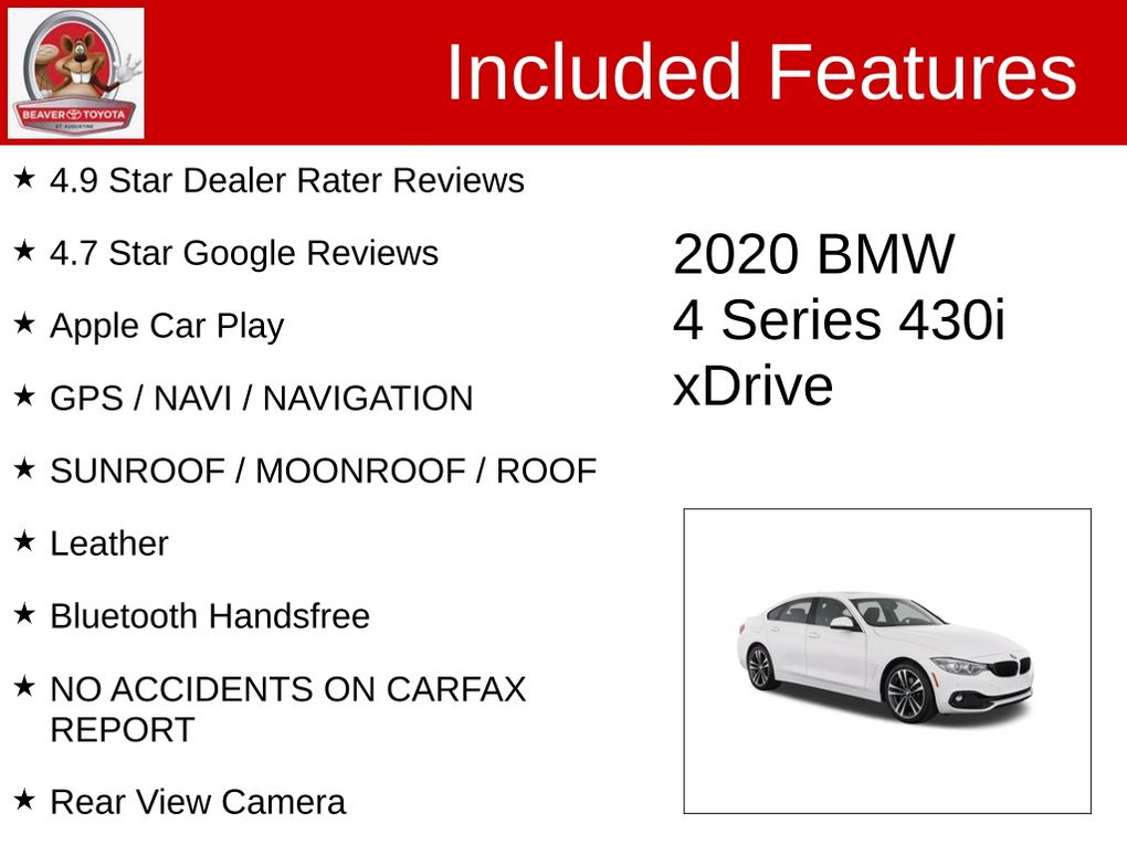 Used 2020 BMW 4 Series Hatchback