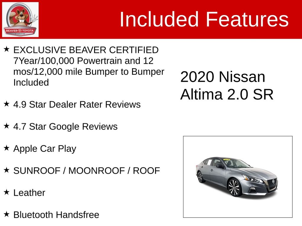 Used 2020 Nissan Altima Sedan