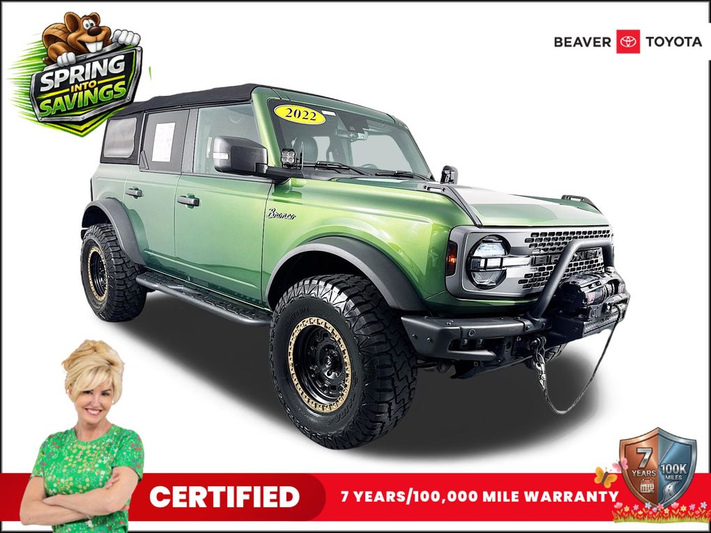 Eruption Green Metallic 2022 Ford Bronco Badlands Advanced 4-Door 4WD SUV / Crossover Four-Wheel Drive Automatic