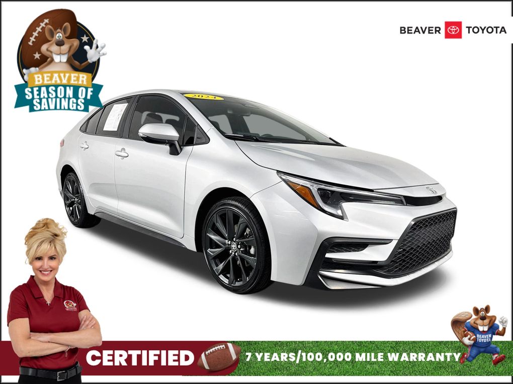 Classic Silver Metallic 2024 Toyota Corolla Sedan Front-Wheel Drive Continuously Variable Transmission