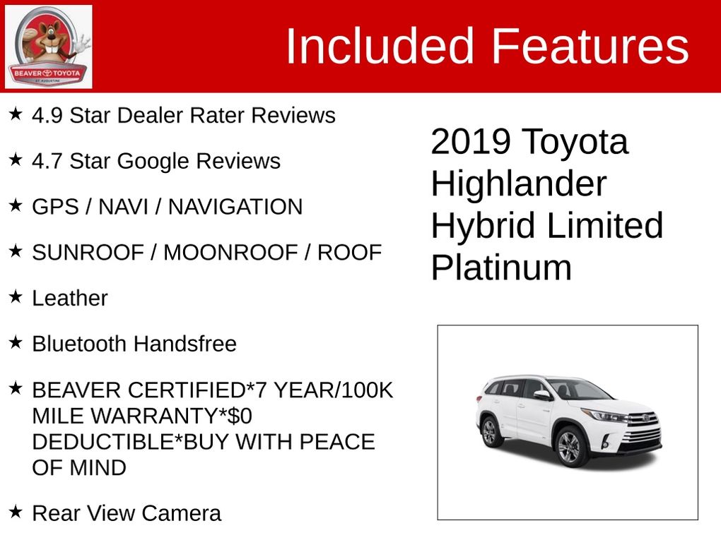 Used 2019 Toyota Highlander Hybrid SUV