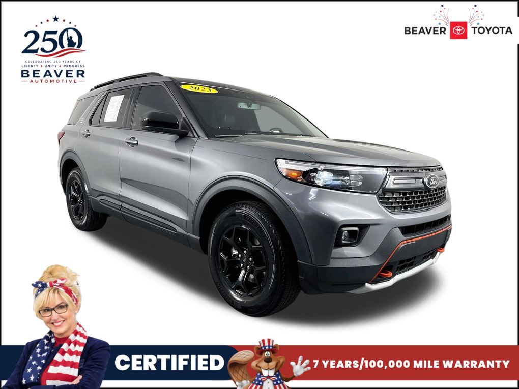 Carbonized Gray Metallic 2023 Ford Explorer SUV / Crossover All-Wheel Drive Automatic