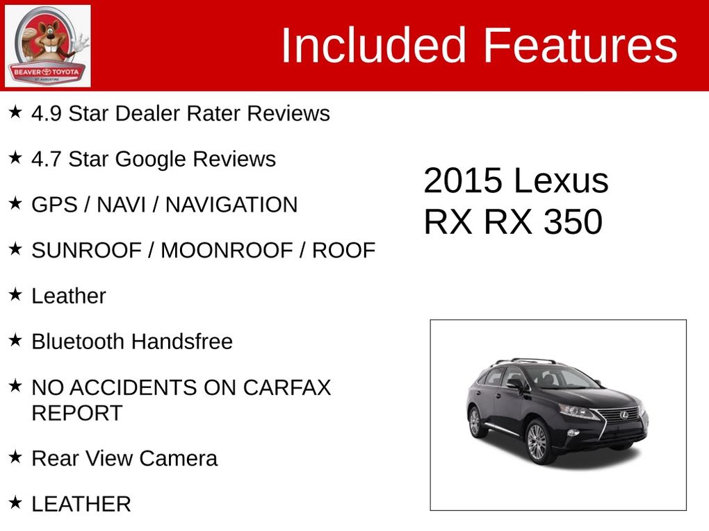 Used 2015 Lexus RX SUV