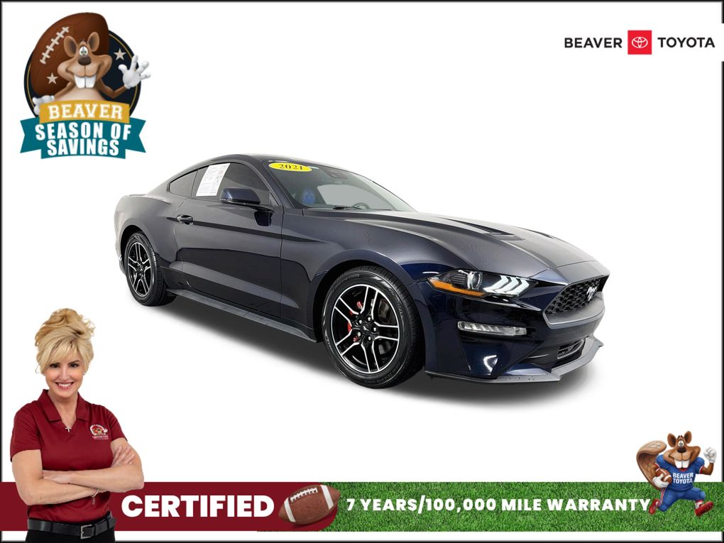 Antimatter Blue Metallic 2021 Ford Mustang Coupe Rear-Wheel Drive Automatic