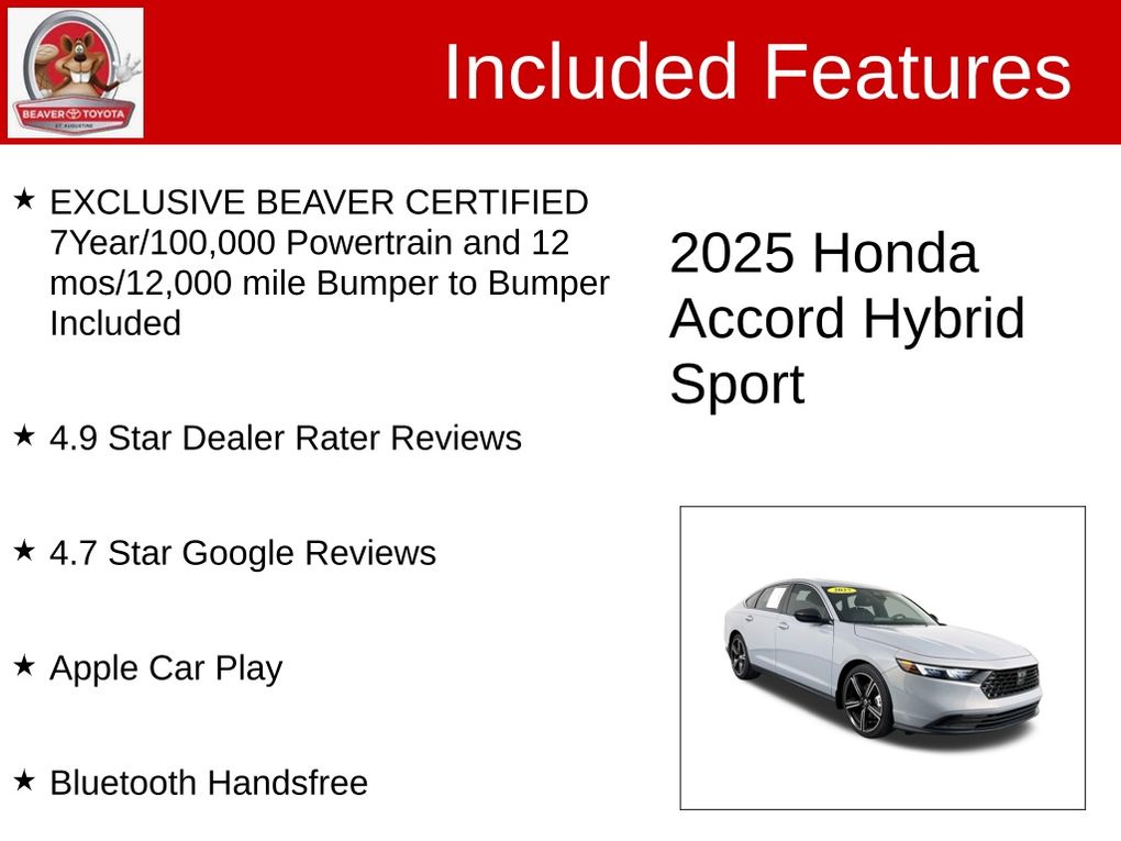 Used 2025 Honda Accord Hybrid Sedan