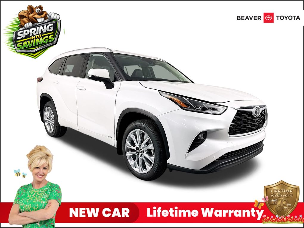 White (Wind Chill Pearl) 2026 Toyota Highlander Hybrid Limited AWD SUV / Crossover All-Wheel Drive Continuously Variable Transmission