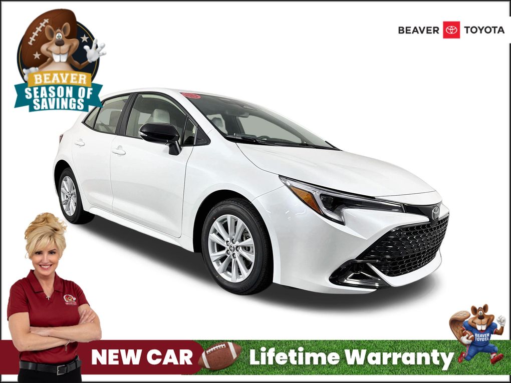 White (Wind Chill Pearl) 2026 Toyota Corolla Hatchback Hatchback Front-Wheel Drive Continuously Variable Transmission