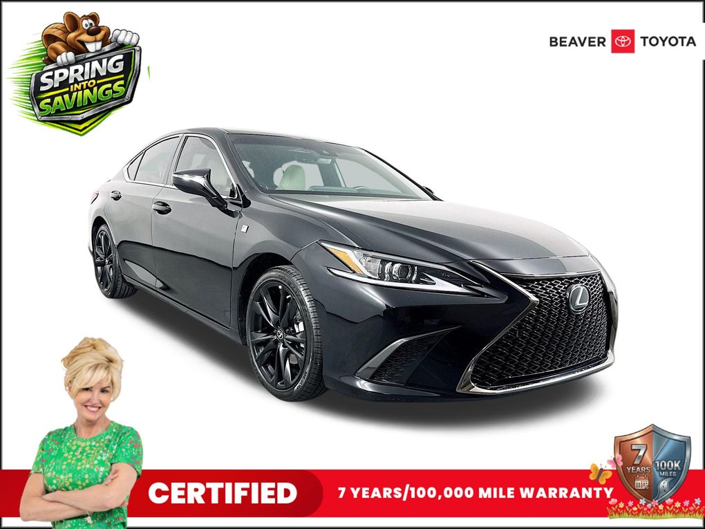 Black (Obsidian) 2023 Lexus ES 350 F Sport Handling FWD Sedan Front-Wheel Drive 8-Speed Automatic