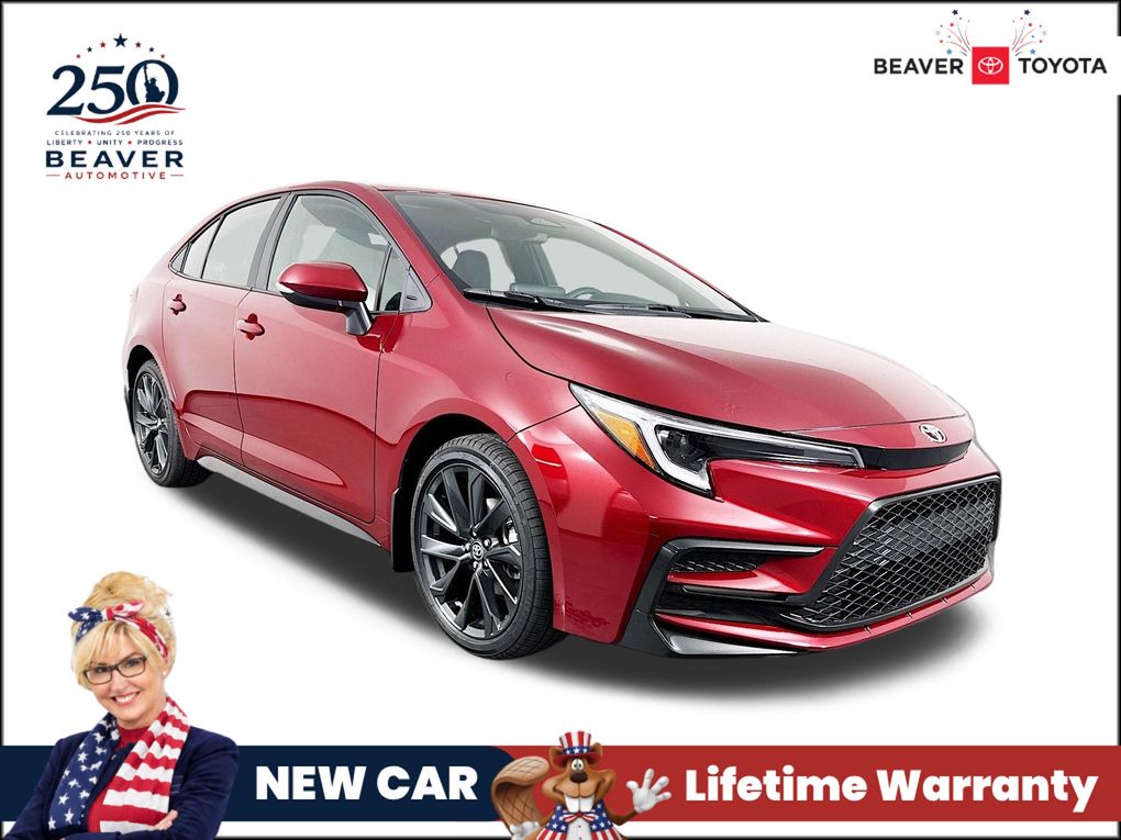 Red (Ruby Flare Pearl) 2026 Toyota Corolla Sedan Front-Wheel Drive Continuously Variable Transmission