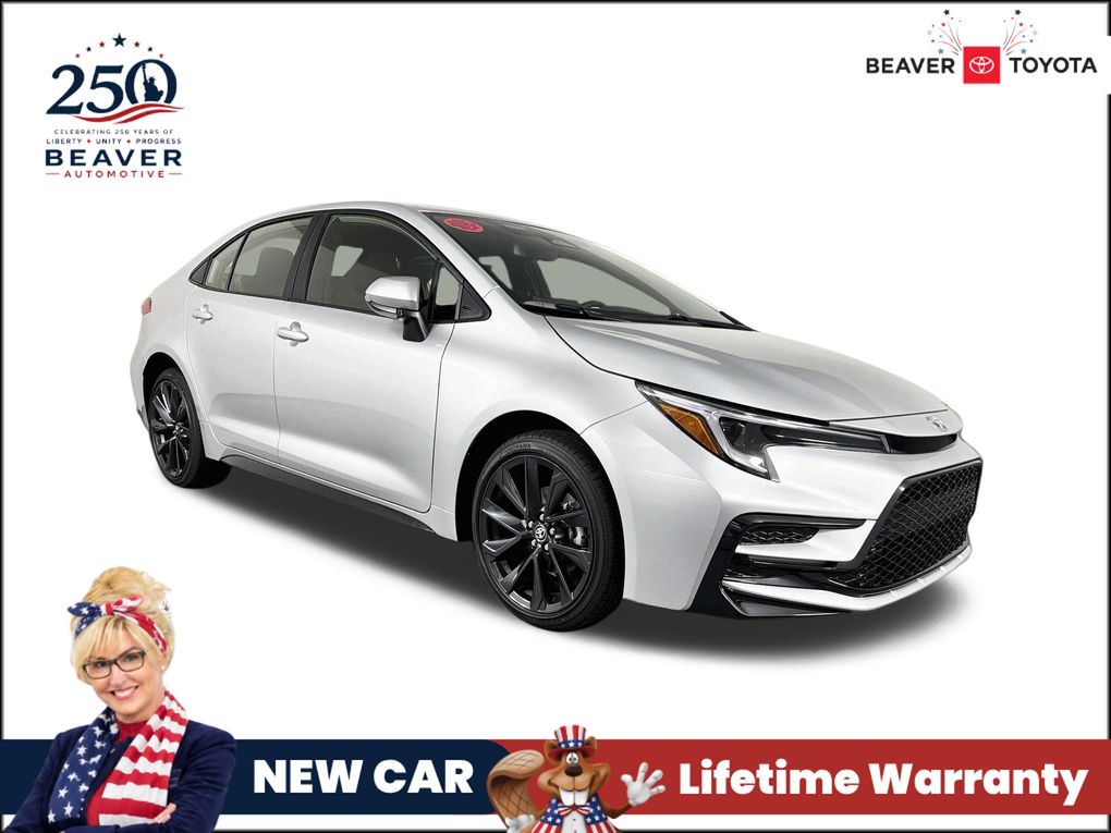 Classic Silver Metallic 2026 Toyota Corolla Hybrid Sedan Front-Wheel Drive Continuously Variable Transmission