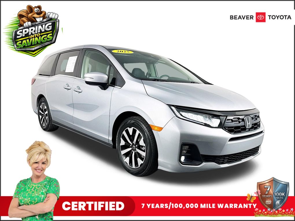 Solar Silver Metallic 2025 Honda Odyssey EX-L FWD Minivan Front-Wheel Drive Automatic