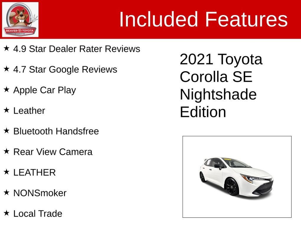 Used 2021 Toyota Corolla Hatchback Hatchback