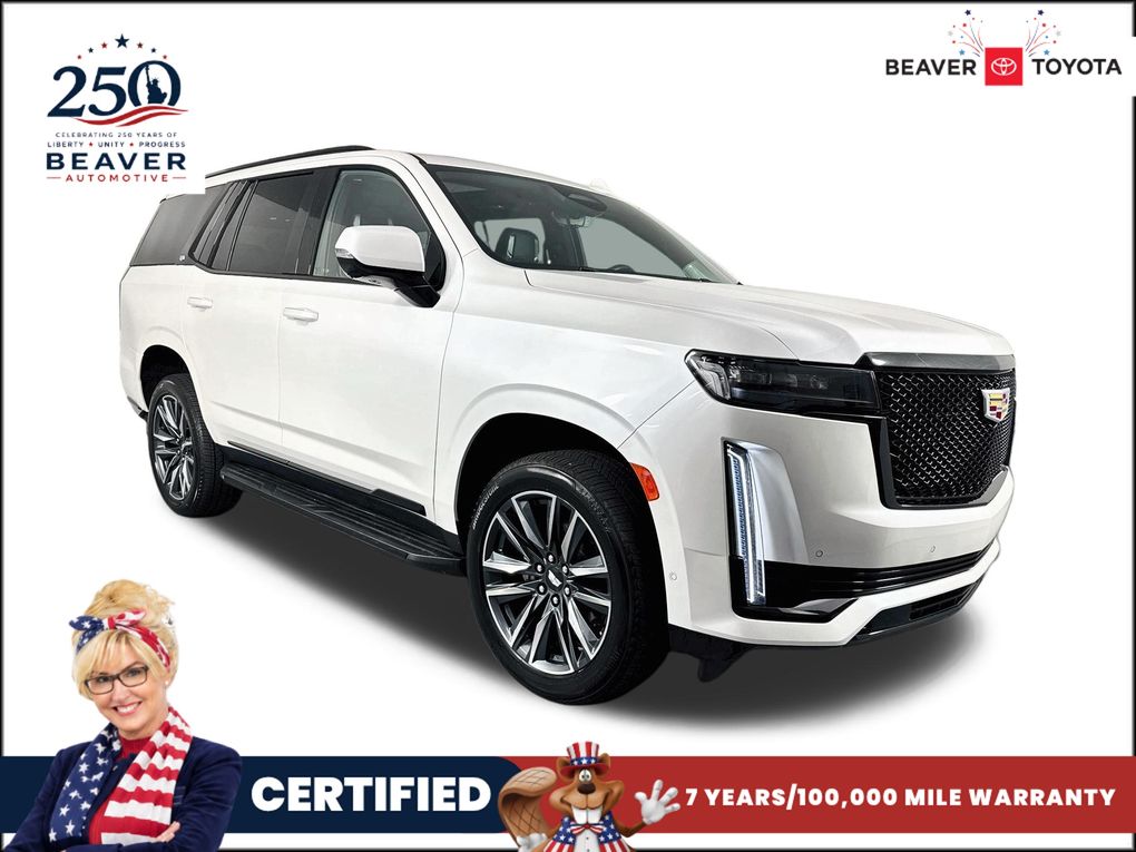 Crystal White Tricoat 2022 Cadillac Escalade SUV / Crossover Four-Wheel Drive Automatic