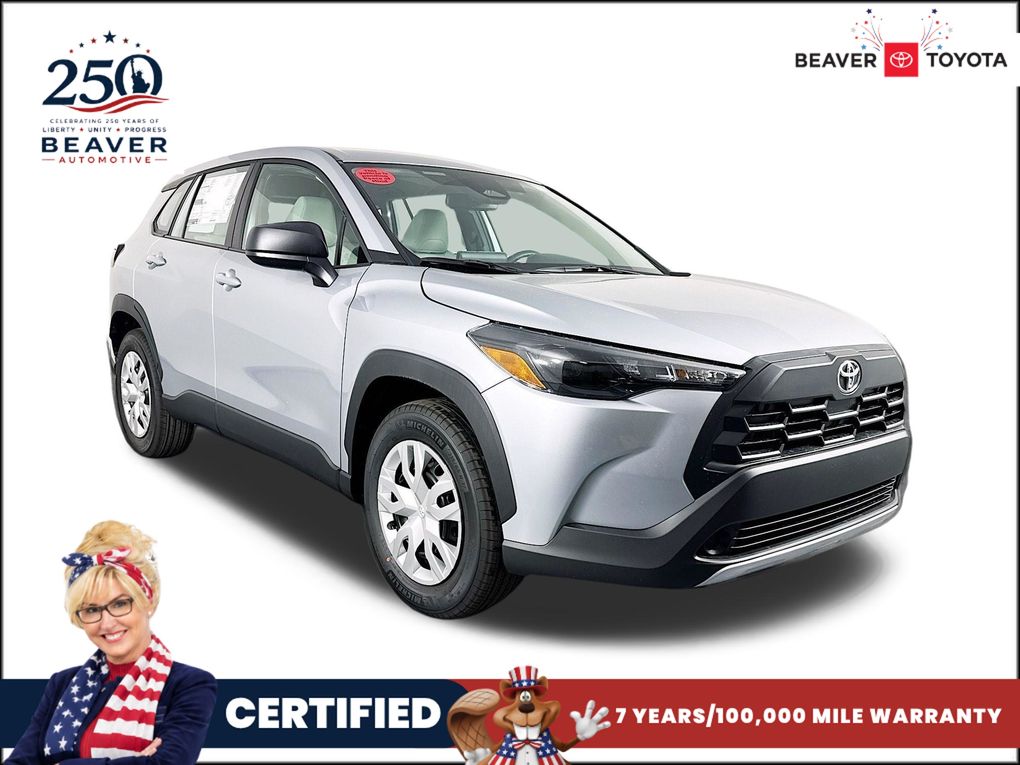 Sonic Silver 2026 Toyota Corolla Cross SUV / Crossover Front-Wheel Drive Continuously Variable Transmission