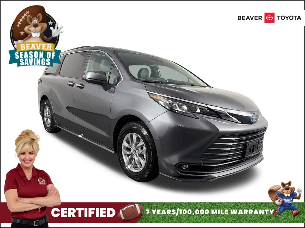 Magnetic Gray Metallic 2025 Toyota Sienna Minivan Front-Wheel Drive Continuously Variable Transmission