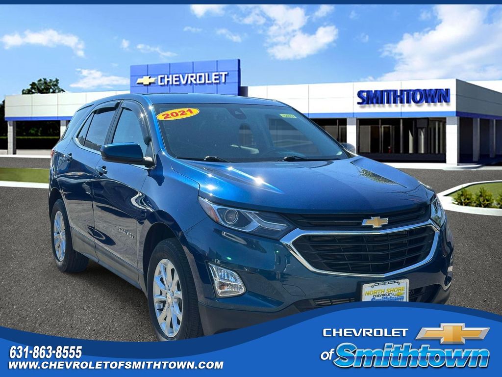 Pacific Blue Metallic 2021 Chevrolet Equinox LT AWD with 1LT SUV / Crossover Four-Wheel Drive 6-Speed Automatic Overdrive