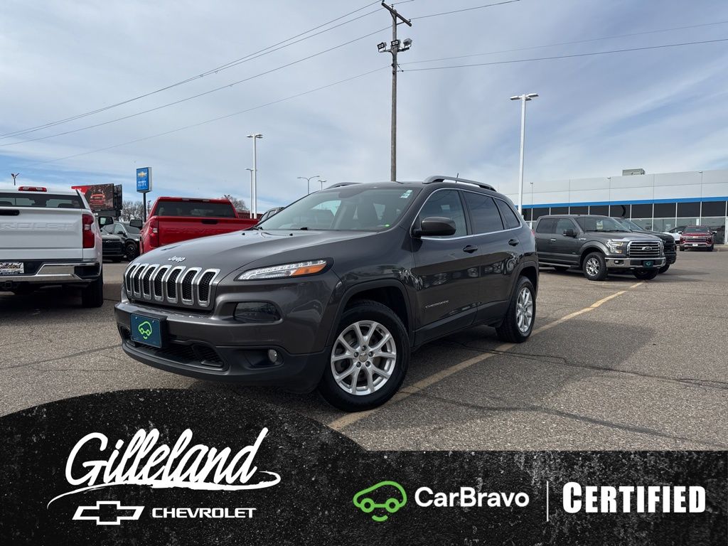 Gray (Granite Crystal Metallic Clearcoat) 2018 Jeep Cherokee Latitude Plus 4WD SUV / Crossover Four-Wheel Drive 9-Speed Automatic