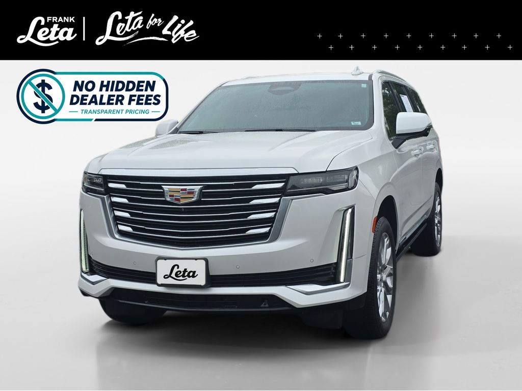 Crystal White Tricoat 2024 Cadillac Escalade SUV / Crossover Four-Wheel Drive Automatic