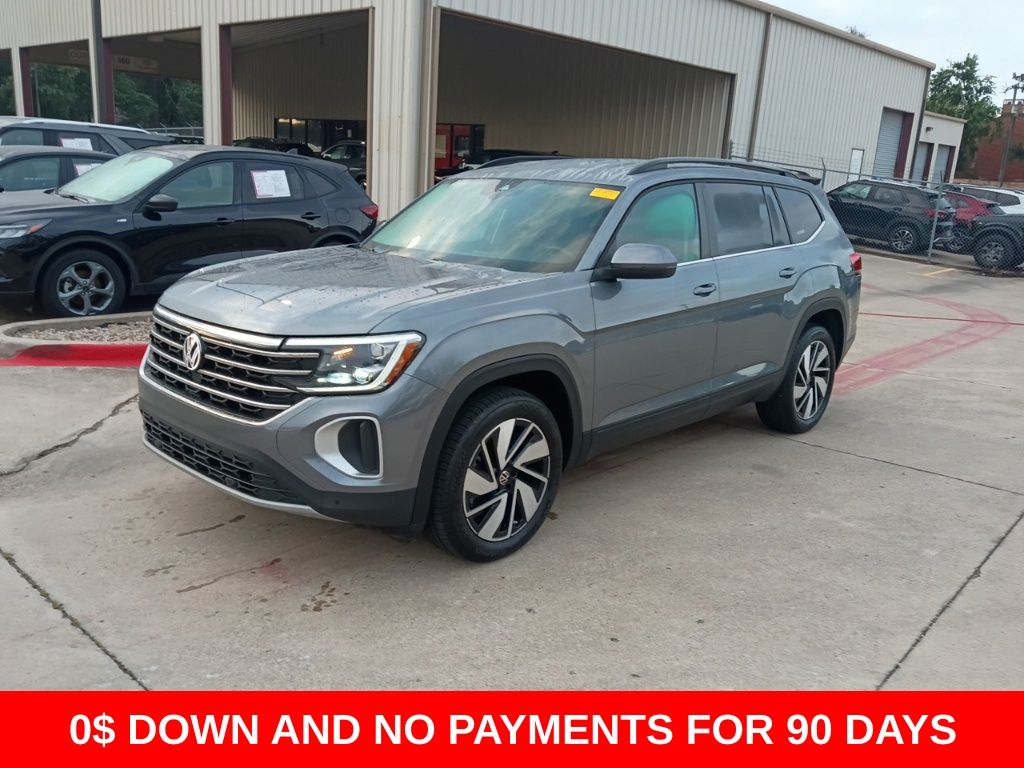Silver 2025 Volkswagen Atlas SE FWD with Technology SUV / Crossover Front-Wheel Drive 8-Speed Automatic