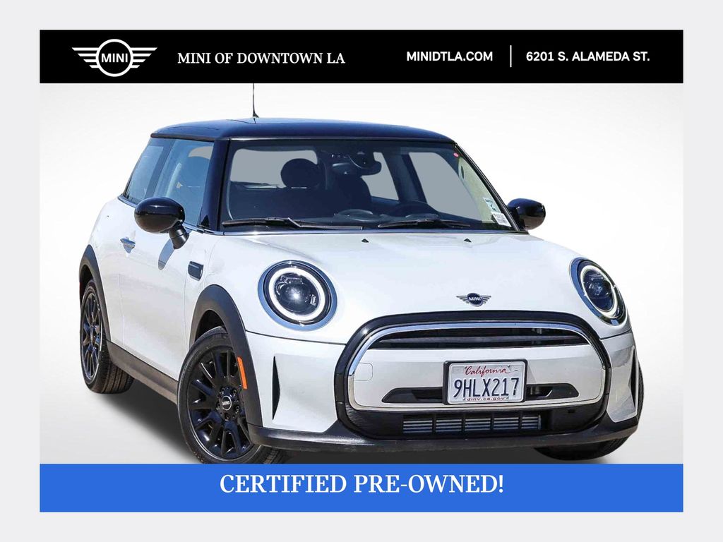 White Metallic 2024 MINI Cooper Hatchback Front-Wheel Drive 7-Speed Automatic