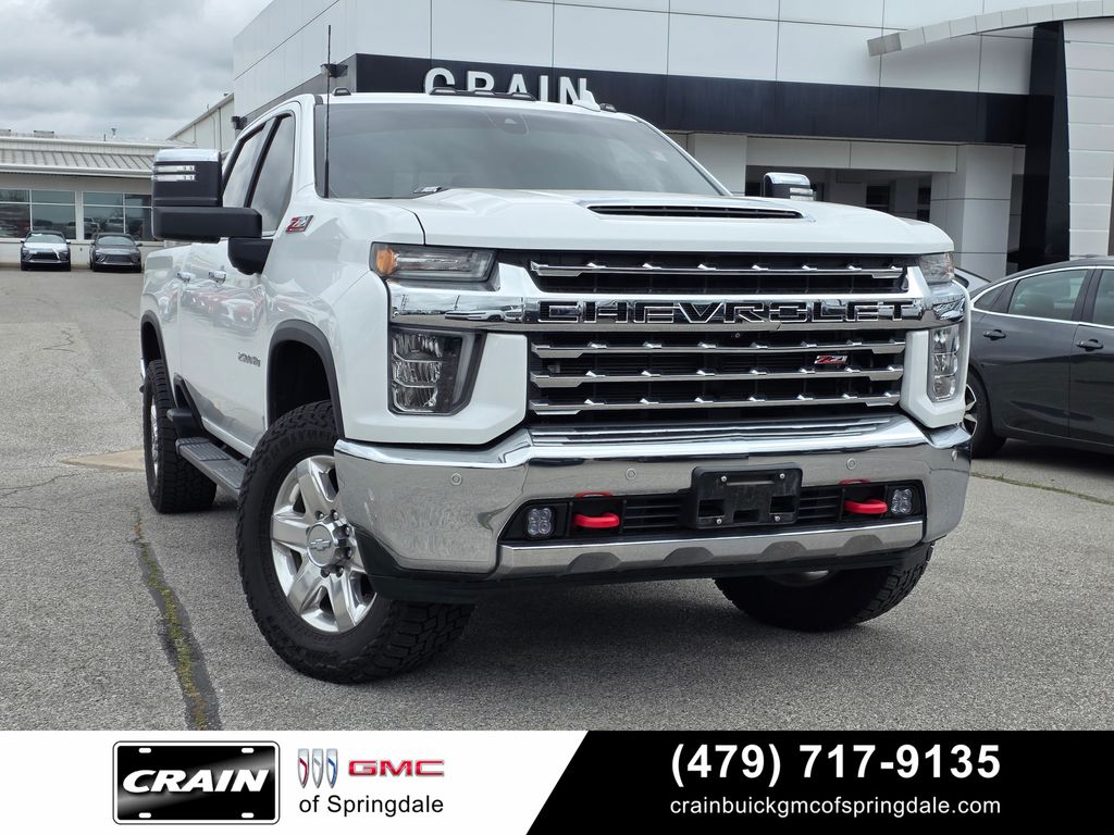 Summit White 2020 Chevrolet Silverado 2500HD LTZ Crew Cab 4WD Pickup Truck Four-Wheel Drive Automatic