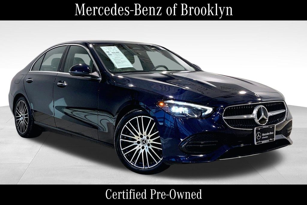 Lunar Blue Metallic 2022 Mercedes-Benz C-Class C 300 Sedan 4MATIC Sedan All-Wheel Drive 9-Speed Automatic