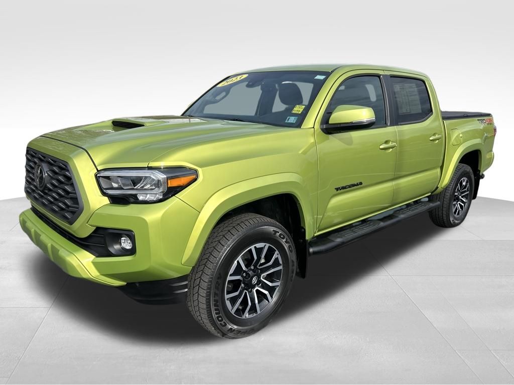 Green (Electric Lime Metallic) 2023 Toyota Tacoma TRD Sport Double Cab 4WD Pickup Truck Four-Wheel Drive 6-Speed Automatic