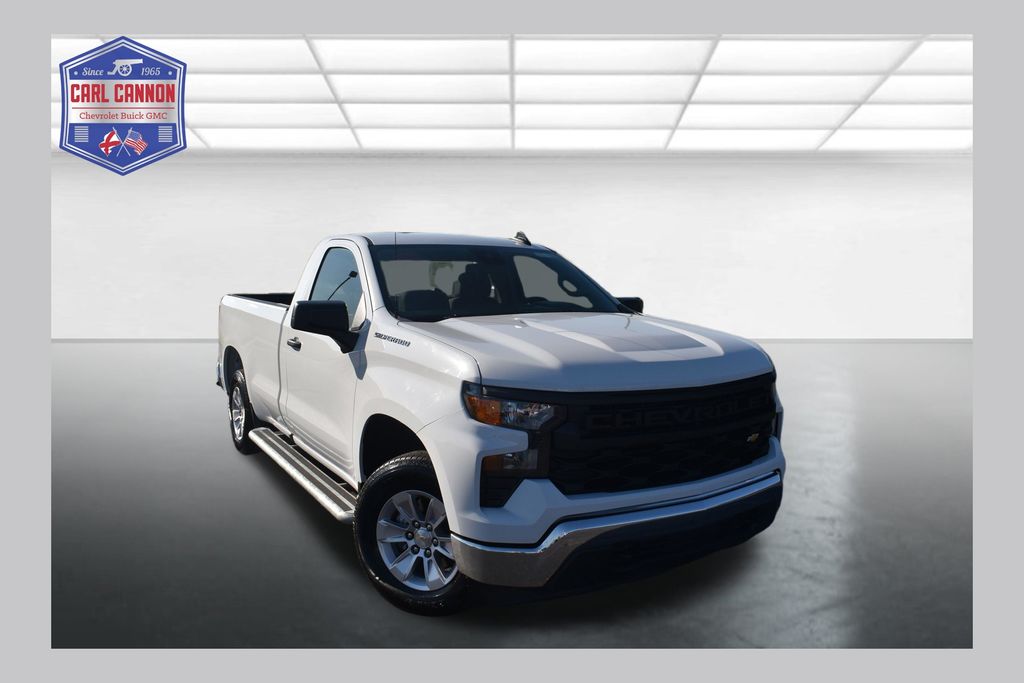 Summit White 2025 Chevrolet Silverado 1500 Pickup Truck 4X2 Automatic