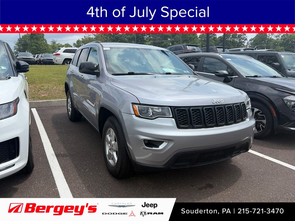 Billet Silver Metallic Clearcoat 2017 Jeep Grand Cherokee SUV / Crossover Four-Wheel Drive 8-Speed Automatic