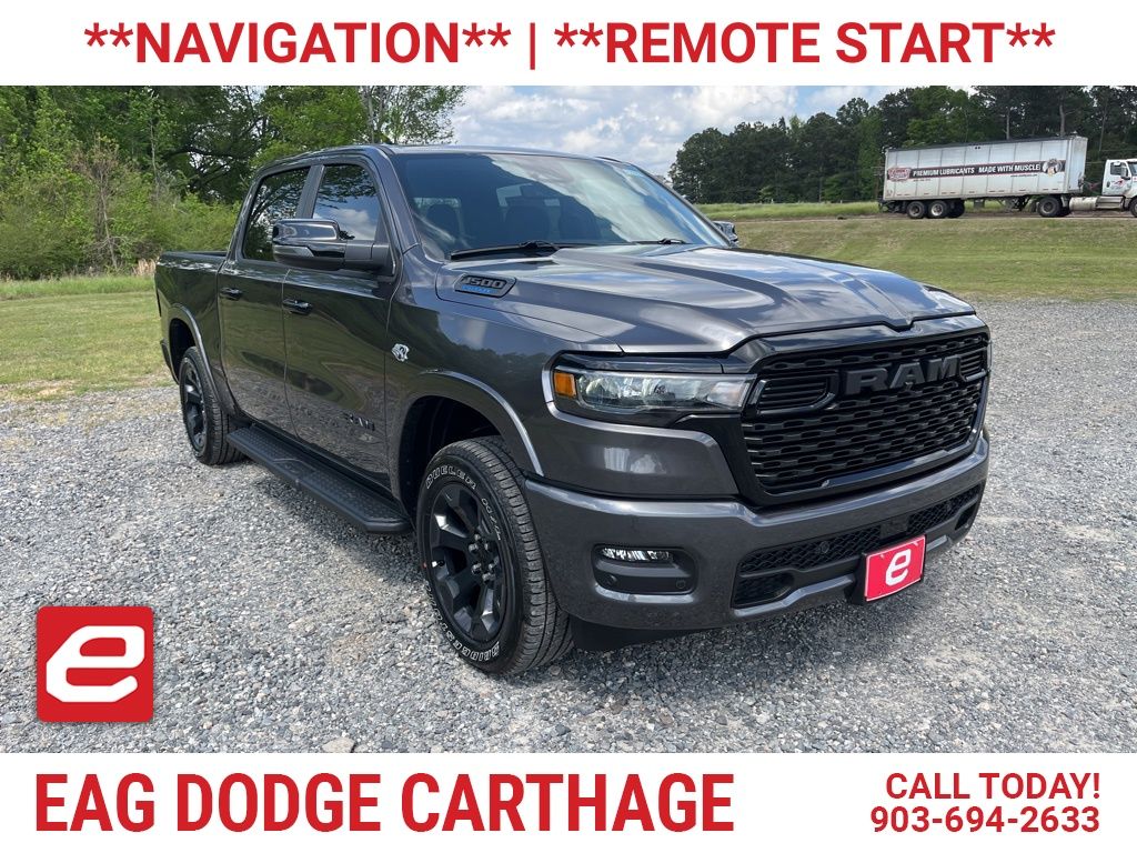 Gray (Granite Crystal Metallic Clearcoat) 2026 RAM 1500 Big Horn Crew Cab 4WD Pickup Truck Four-Wheel Drive 8-Speed Automatic