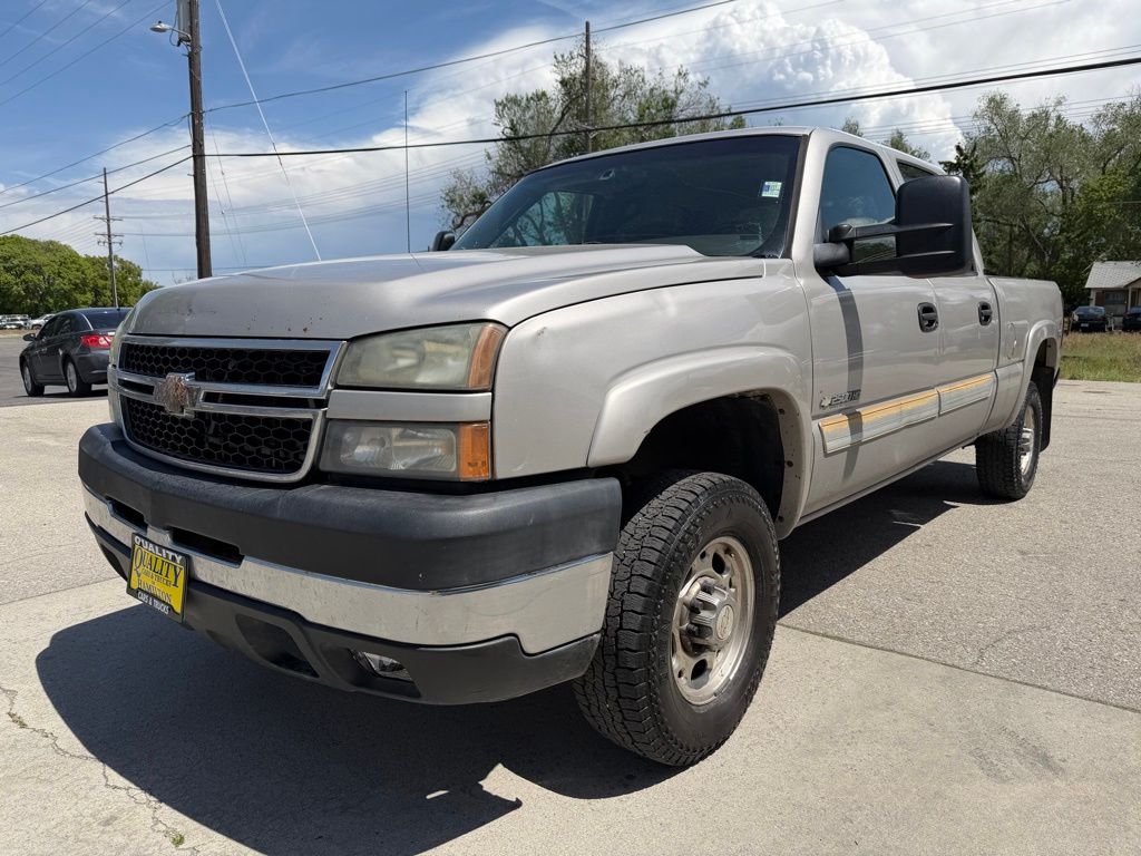 Brown (Tan) 2006 Chevrolet Silverado 2500HD LS Crew Cab 4WD Pickup Truck Four-Wheel Drive 5-Speed Manual Overdrive