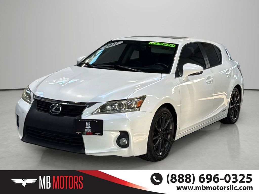 Starfire Pearl 2011 Lexus CT Hybrid Wagon Front-Wheel Drive Continuously Variable Transmission